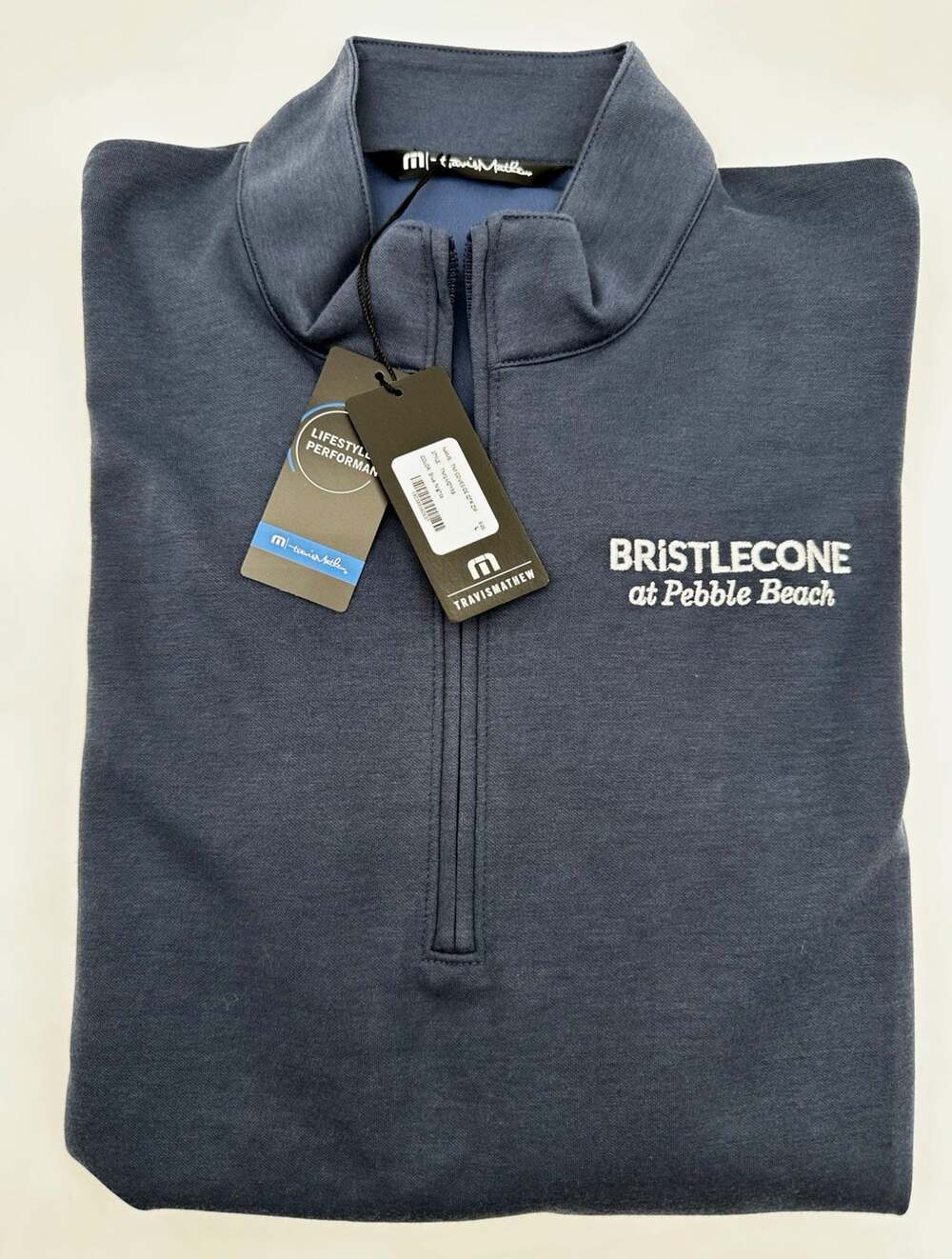 NWT Golf Blue L Pullover TravisMathew Coveside Qtr Zip TM1MZ339